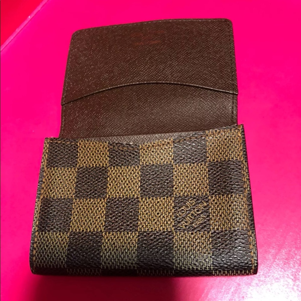 Louis Vuitton Card Holder Wallet Damier Ebene